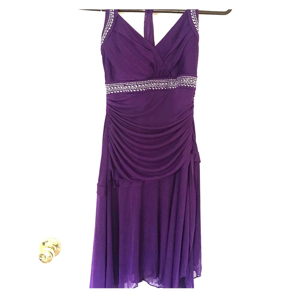 Purple Trixxie high/low homecoming or prom dress